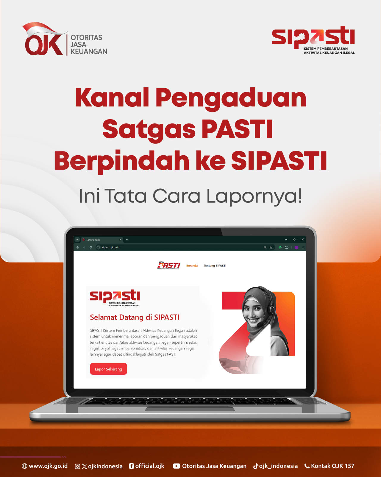 Kanal Pengaduan Satgas PASTI Berpindah ke SIPASTI