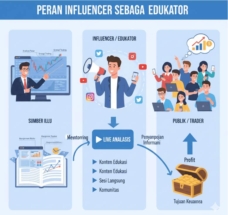 ERA BARU EDUKASI FOREX INDONESIA: MEMANFAATKAN INFLUENCER SEBAGAI PEMANDU AWAL TRADING QUICKERS
