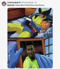 Meme Arsenal Hajar MU: Blunder Bayindir, Onana Dirindu