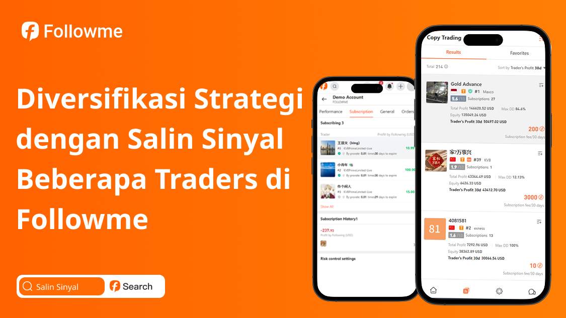 Diversifikasi Strategi dengan Salin Sinyal Beberapa Traders di Followme