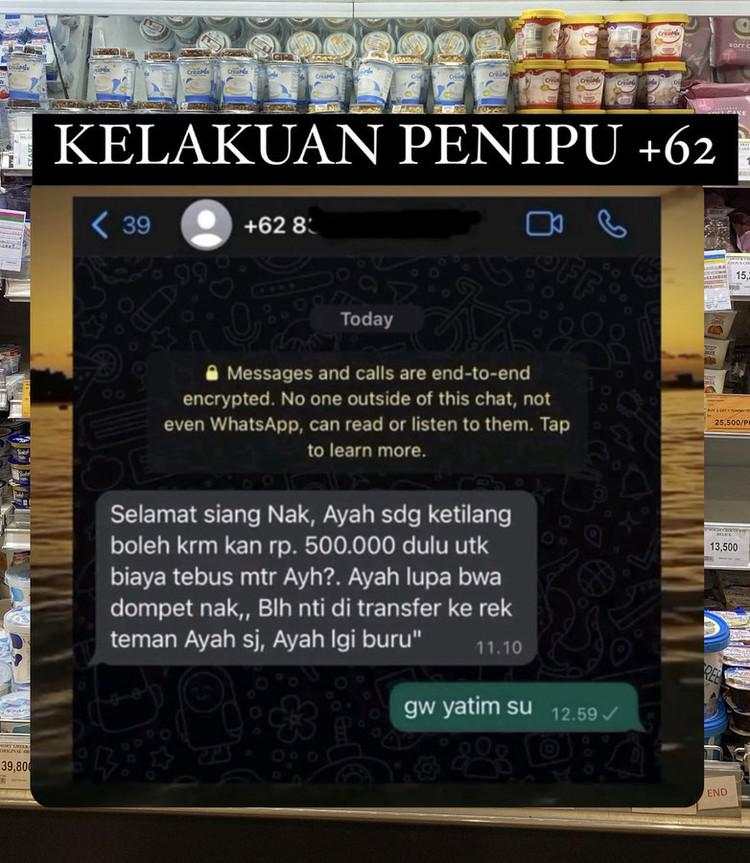 Ragam Chat Penipu Gagal Nipu yang Bikin Ngakak, Ketahuan Bohong!