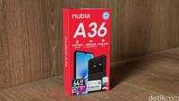 Unboxing Nubia A36, HP Harga Rp 900 Ribuan Tampilan Mirip iPhone Pro Max
