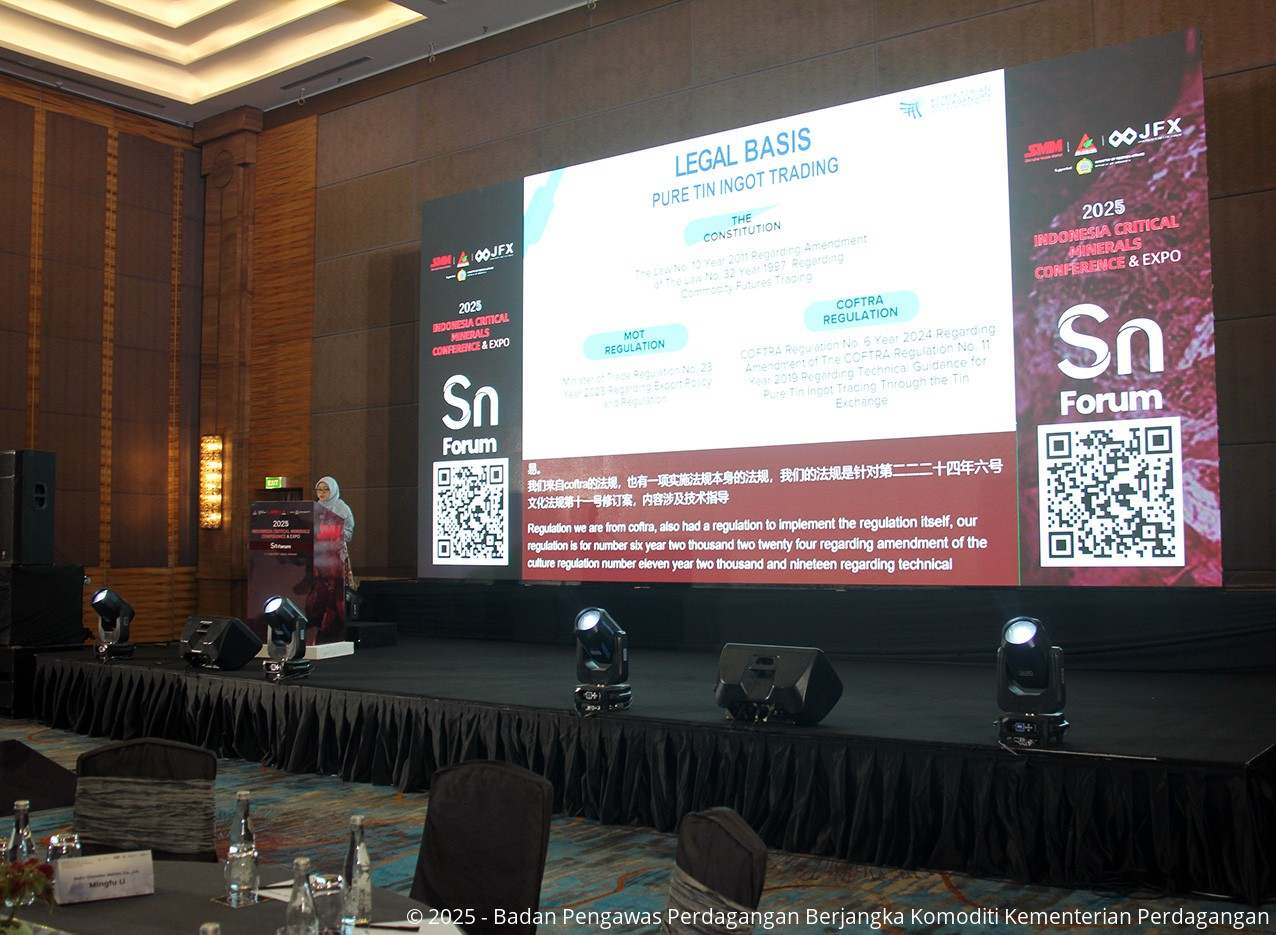 Bappebti pada Indonesia Critical Minerals Conference & Expo 2025