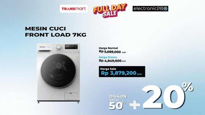 Mesin Cuci Front Load Banting Harga di Transmart Full Day Sale, Jadi Segini