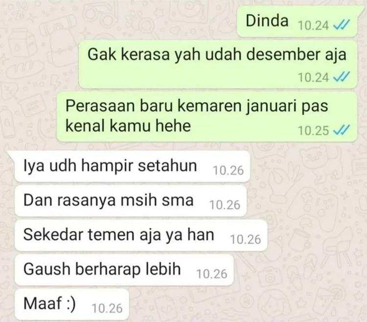 10 Chat Ditolak Gebetan, Malunya Sampai ke Ubun-ubun