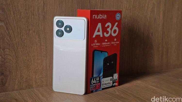 Unboxing Nubia A36, HP Harga Rp 900 Ribuan Tampilan Mirip iPhone Pro Max