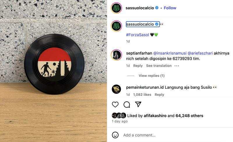 Sassuolo Terus Pajang Jay Idzes, Netizen Tak Bosan Like dan Komen