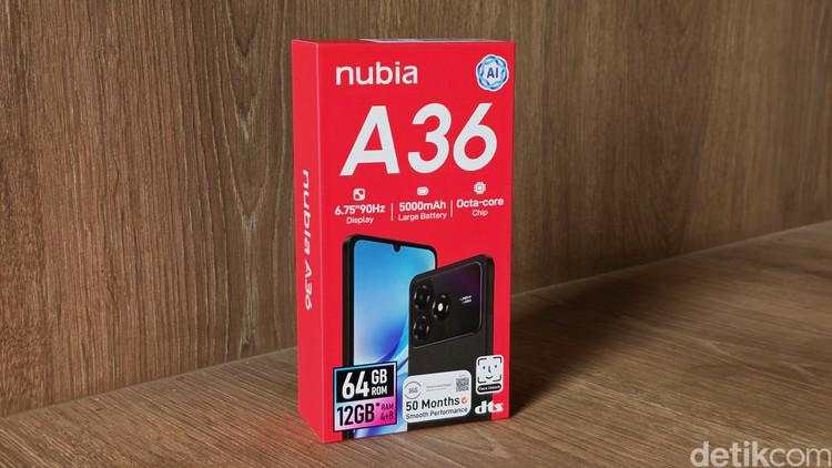 Unboxing Nubia A36, HP Harga Rp 900 Ribuan Tampilan Mirip iPhone Pro Max