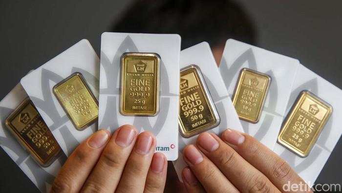 Harga Emas Antam Hari Ini Jatuh! Sudah di Bawah Rp 1,9 Juta/Gram