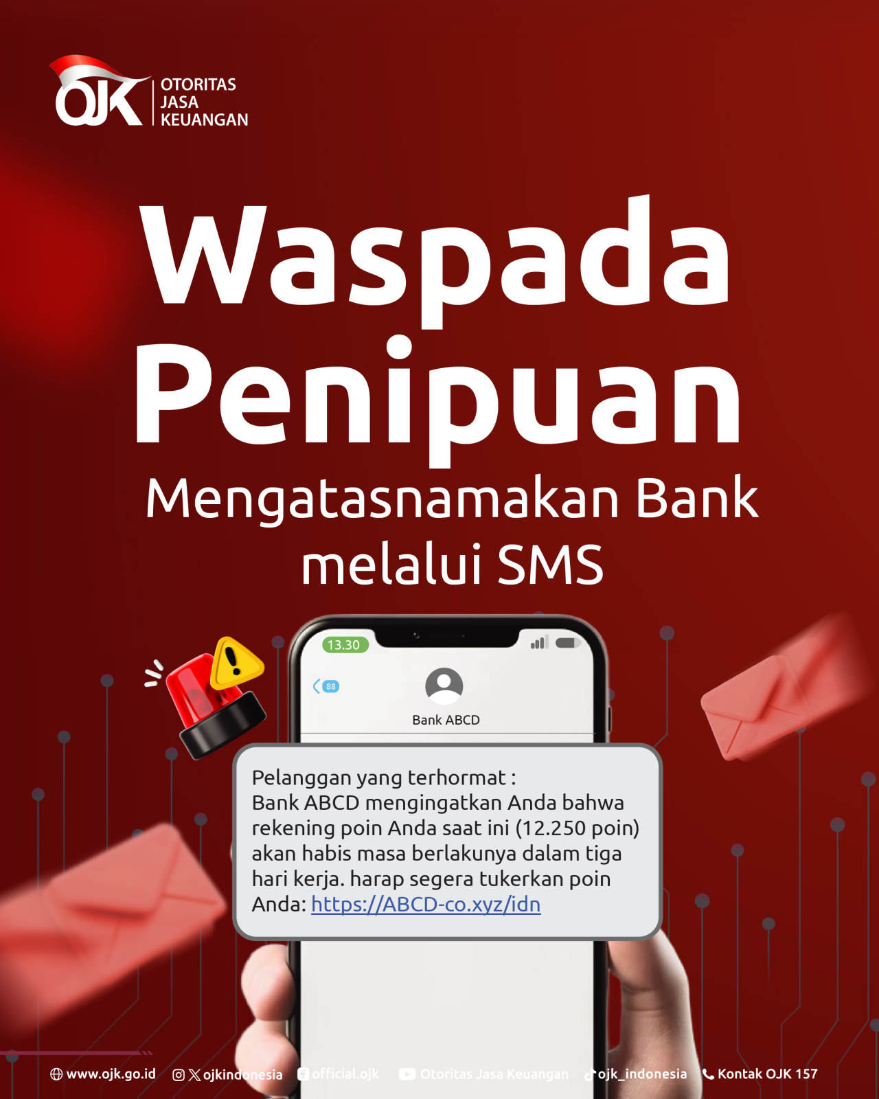 Waspada Penipuan Mengatasnamakan Bank melalui SMS