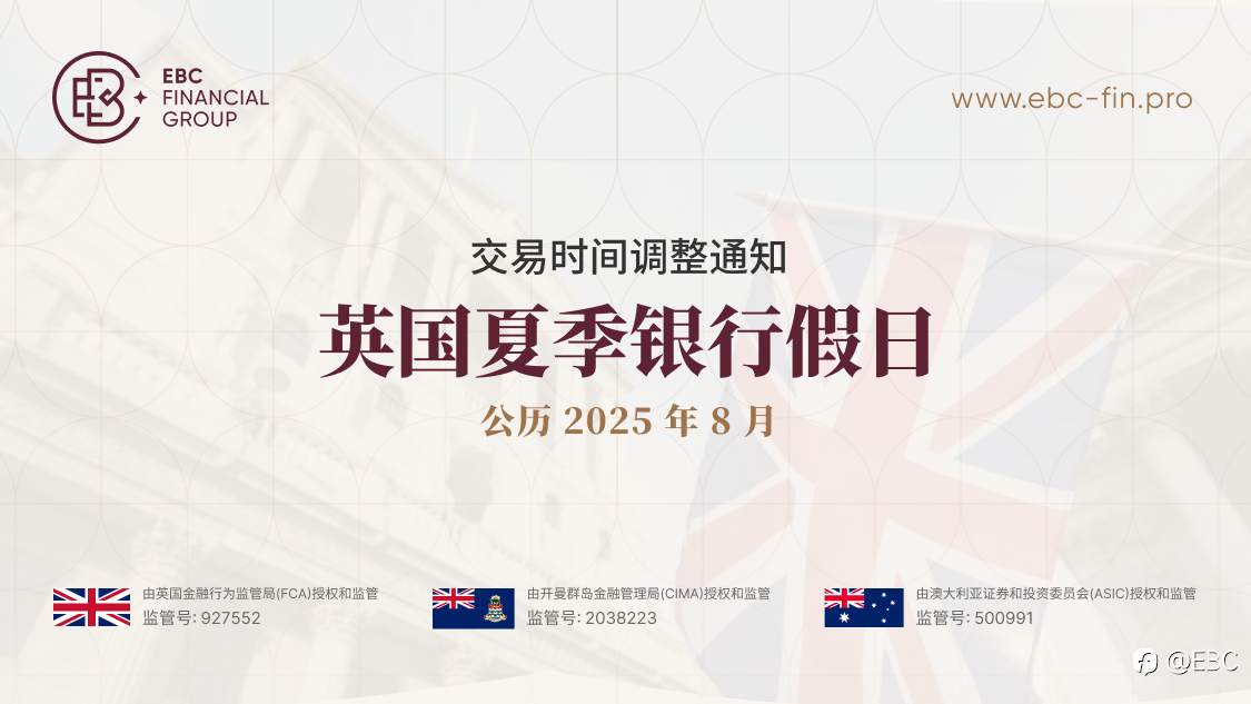 英国夏季银行假日交易时间调整通知