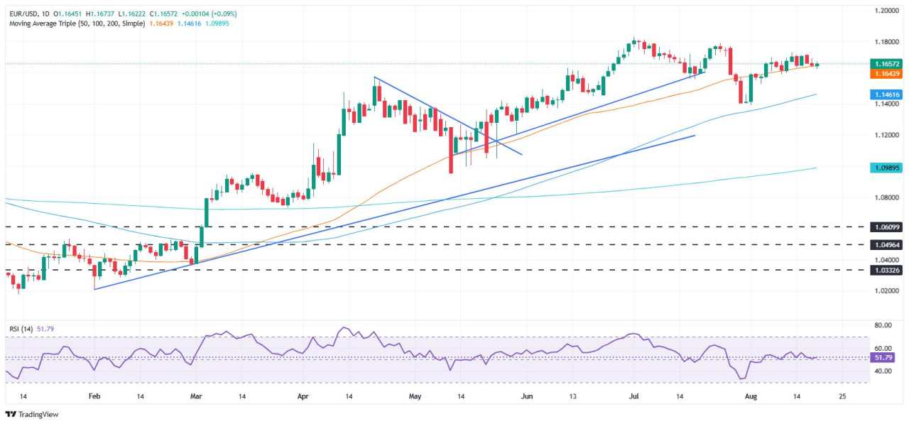 EUR/USD Bertahan Dekat 1,1660 saat Risalah The Fed Bertentangan dengan Tekanan Trump