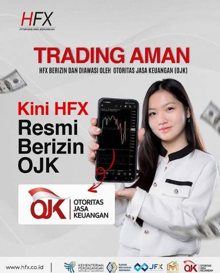 Resmi! Trading Aman dan Nyaman bersama PT. HFX Internasional Berjangka yang sudah mendapatkan izin di bawah pengawasan Otoritas Jasa Keuangan (OJK)