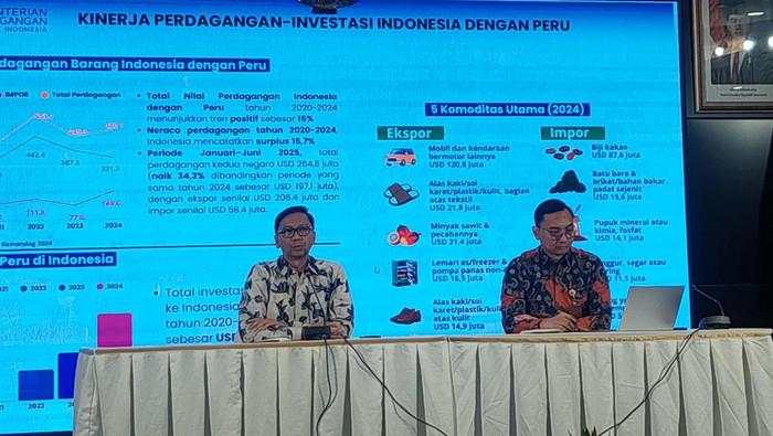 RI & Peru Makin Mesra, Ekspor Ribuan Barang Tanpa Tarif