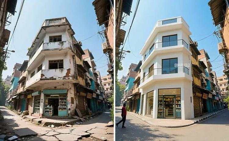 Keren! Bangunan Kumuh Disulap Jadi Arsitektur Modern Memukau