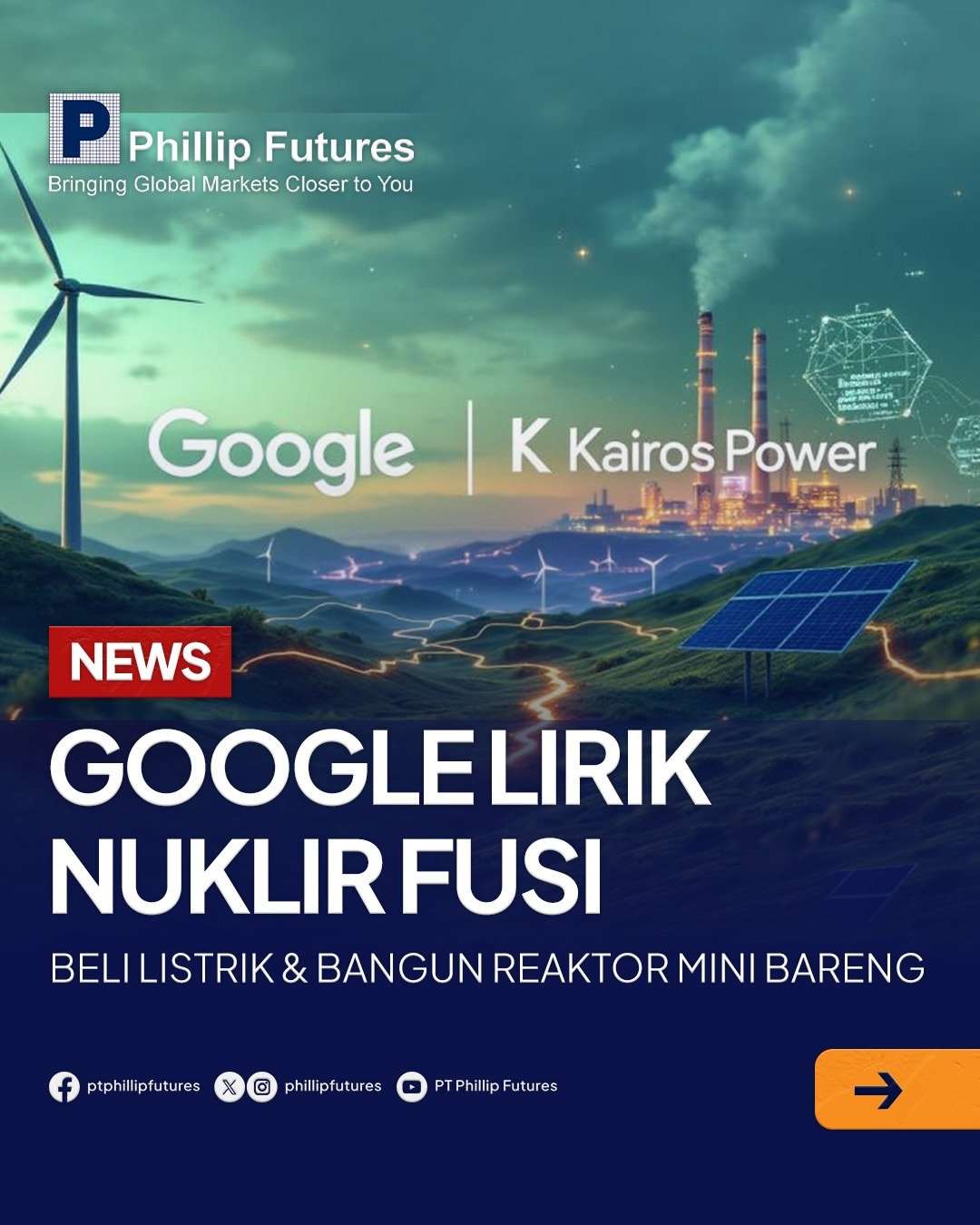 Google Masuk Energi Fusi