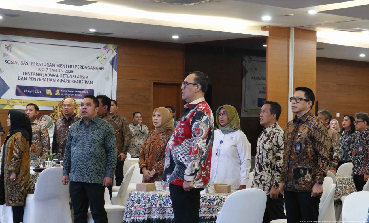 Bappebti dalam Sosialisasi Permendag tentang JRA dan Penerima Piagam Penghargaan Bidang Kearsipan Tahun 2025