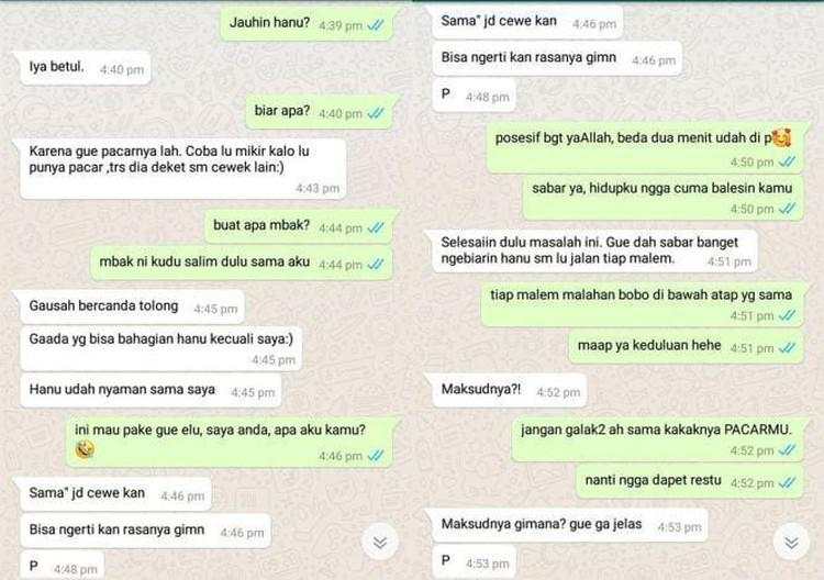 Chat Salah Labrak, Dikira Pelakor Padahal Cuma Kurir