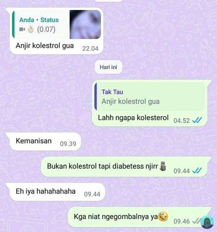 Kumpulan Chat Random Paling Absurd, baca Sekali Langsung Ketawa