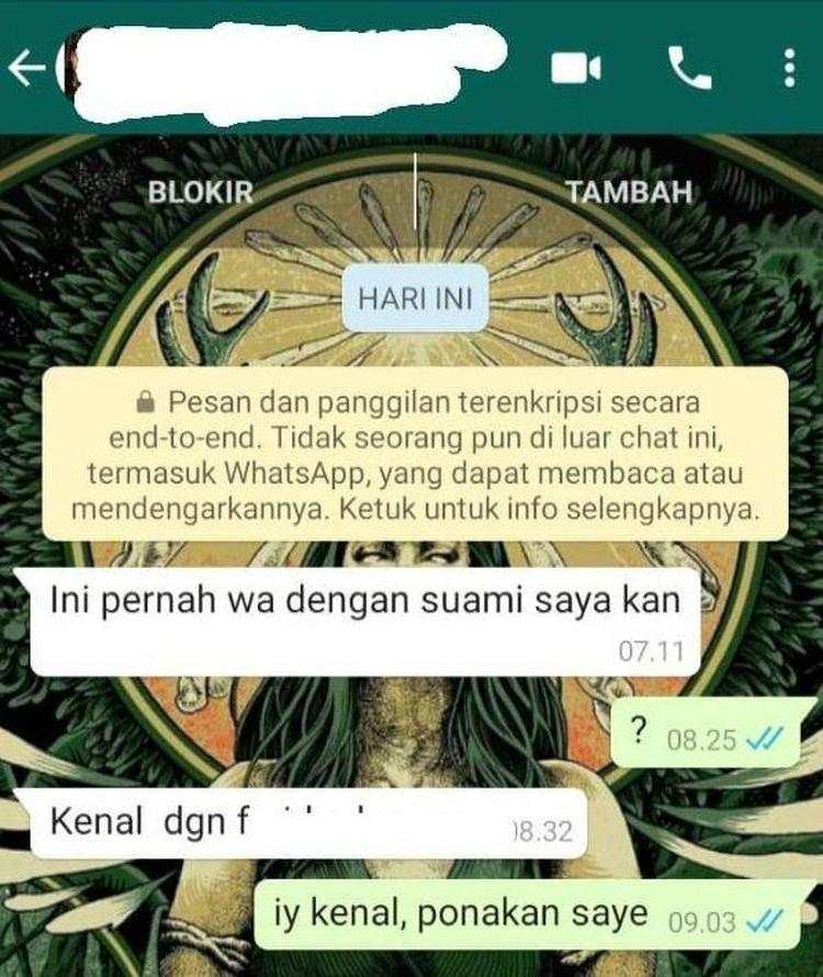 Chat Salah Labrak, Dikira Pelakor Padahal Cuma Kurir