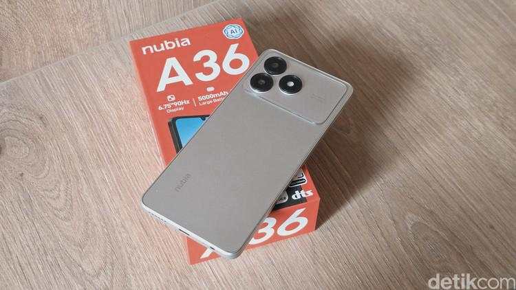 Unboxing Nubia A36, HP Harga Rp 900 Ribuan Tampilan Mirip iPhone Pro Max