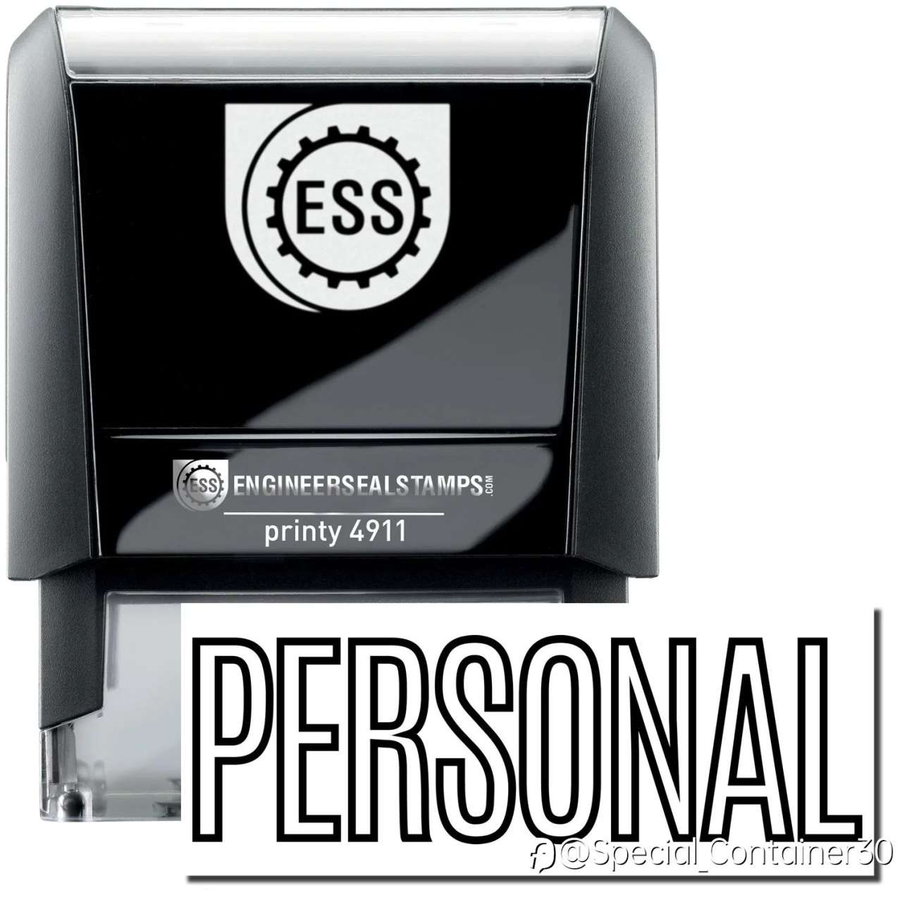 Self Inking Outline Personal Stamp
