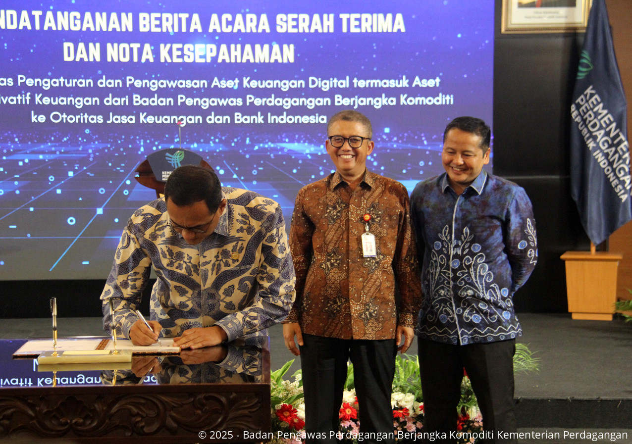 Bappebti Kemendag Alihkan Tugas Pengaturan dan Pengawasan Aset Keuangan Digital termasuk Aset Kripto serta Derivatif Keuangan kepada OJK dan BI