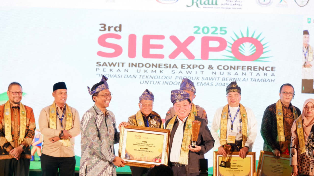 ICDX raih penghargaan di ajang Sawit Indonesia Expo 2025