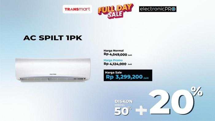 Cari AC Baru? Beli di Transmart Full Day, Diskon Rp 1,2 Juta