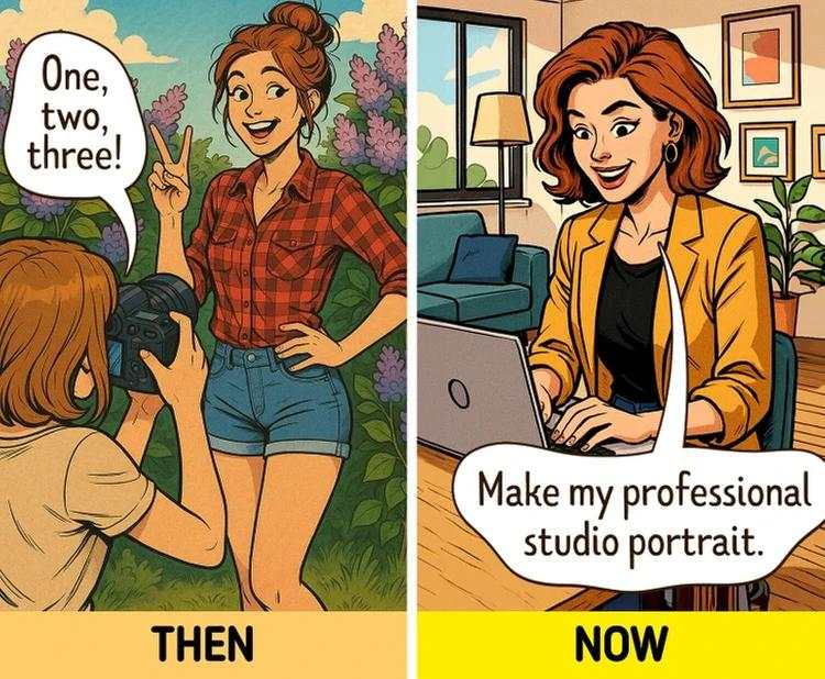 Komik yang Gambarkan Bedanya Kehidupan Zaman Dulu vs Now karena Teknologi
