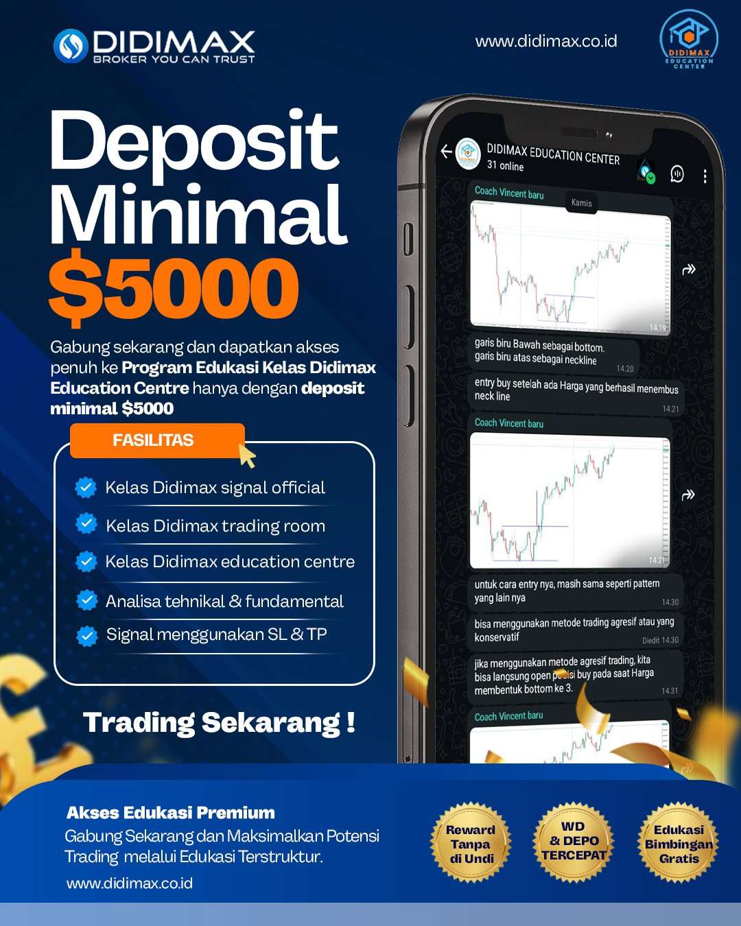 💼 Edukasi Premium Mulai dari $5.000!