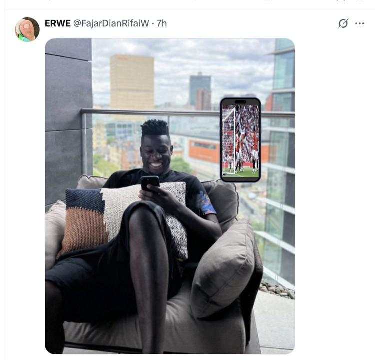 Meme Arsenal Hajar MU: Blunder Bayindir, Onana Dirindu