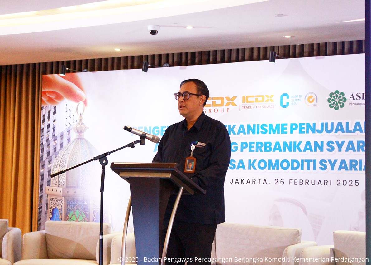 Kepala Bappebti Dalam Diskusi Pengenalan Mekanisme Penjualan dan Pembelian Aset Piutang Perbankan Syariah melalui Bursa Komoditi Syariah