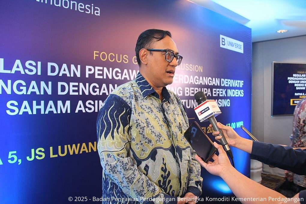 Kepala Bappebti Menghadiri FGD Pengaturan Derivatif Keuangan dengan Underlying Efek (Skema PALN)