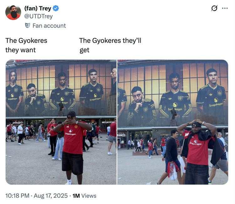Meme Kocak Viktor Gyokeres, Cuma Sibuk Rapikan Rambut