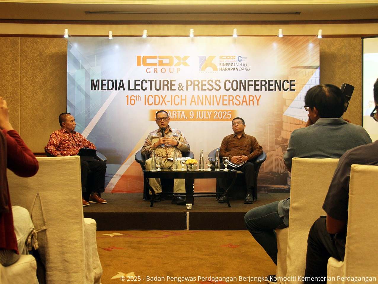 Bappebti dalam Media Lecture dan Press Conference Anniversary 16 tahun ICDX-ICH