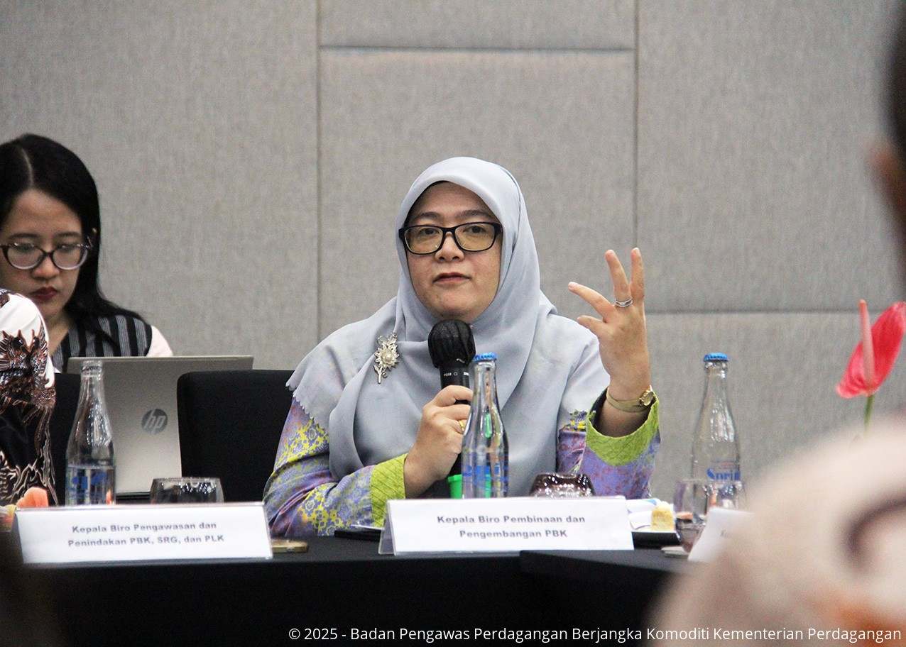 Bappebti pada Rapat Koordinasi Penjaminan dan Penyelesaian Transaksi Menggunakan Teknologi Informasi