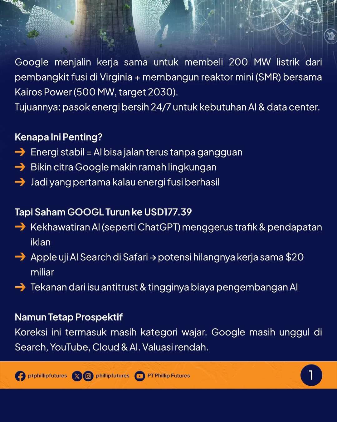 Google Masuk Energi Fusi