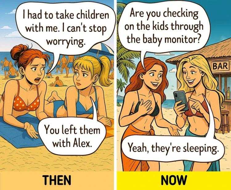 Komik yang Gambarkan Bedanya Kehidupan Zaman Dulu vs Now karena Teknologi
