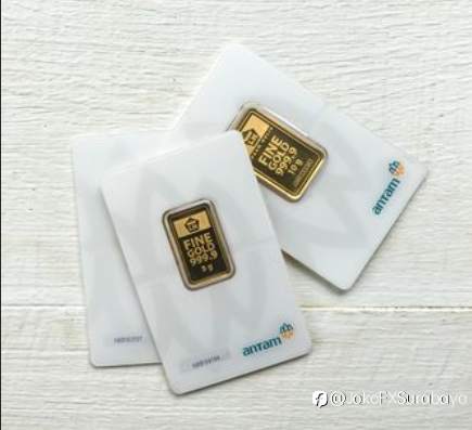 Harga Emas Antam Turun Lagi, Kini di Rp 1,917 Juta per Gram
