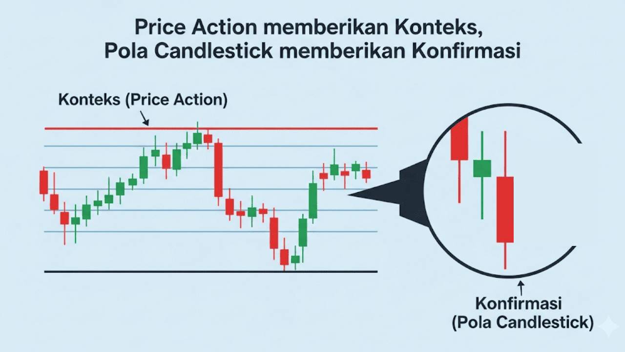 SINERGI PRICE ACTION DAN CANDLESTICK: RAHASIA ENTRY TEPAT & TRADING ANTI-TEBAK-TEBAKAN