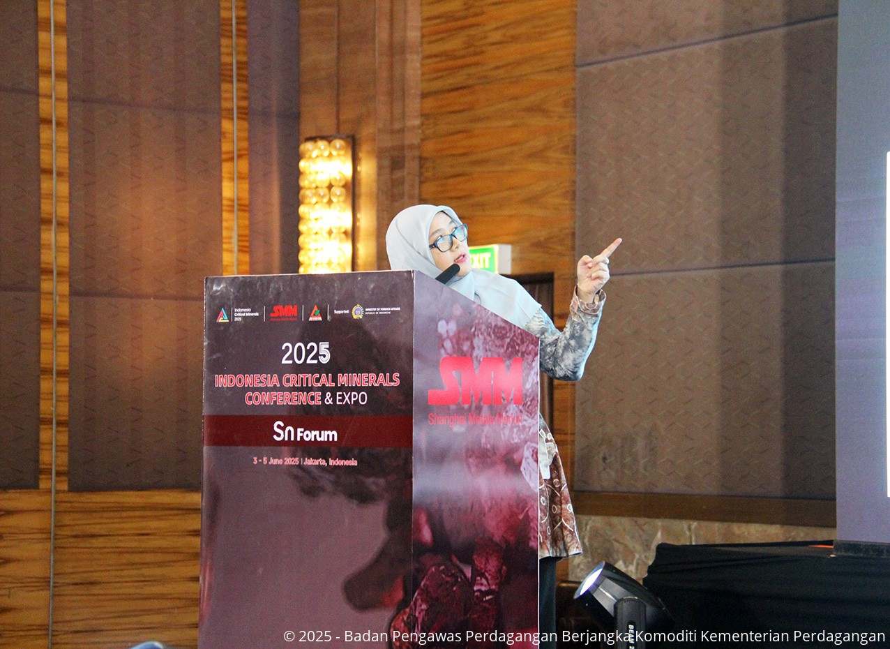Bappebti pada Indonesia Critical Minerals Conference & Expo 2025