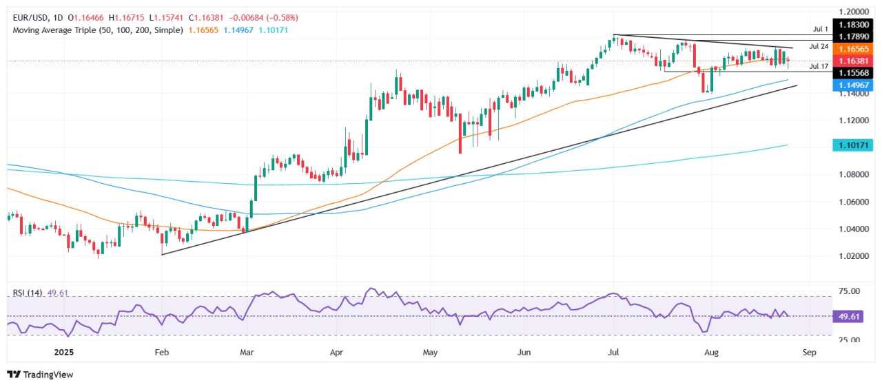 EUR/USD slips to 1.1630 as Fed drama fades, France risk grows