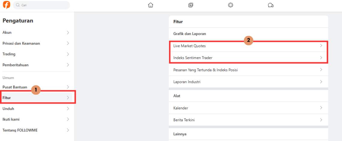 Panduan Menggunakan Fitur Quote & User Sentiment Index di Followme 