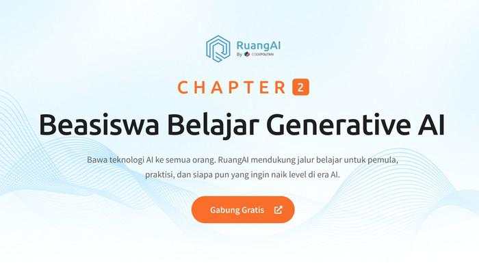 RuangAI Bikin Pelatihan AI Gratis
