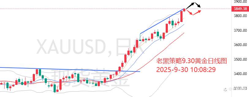老黑策略：9.30外汇、黄金、原油分析策略
