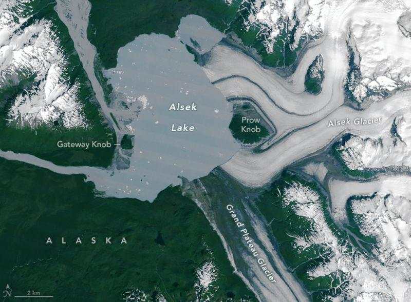 Pulau 'Baru' Muncul dari Es yang Mencair di Alaska