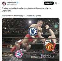 Meme Chelsea Juara Dunia Tapi Dilibas Manchester United