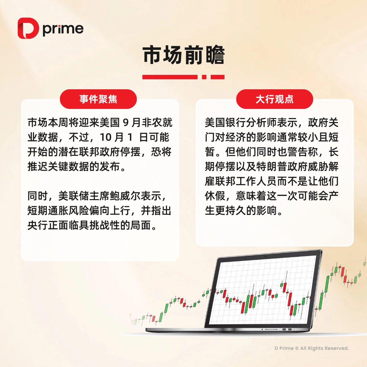 精选研报 | 黄金上周涨超 2%,本周迎来美国 9 月非农就业数据
