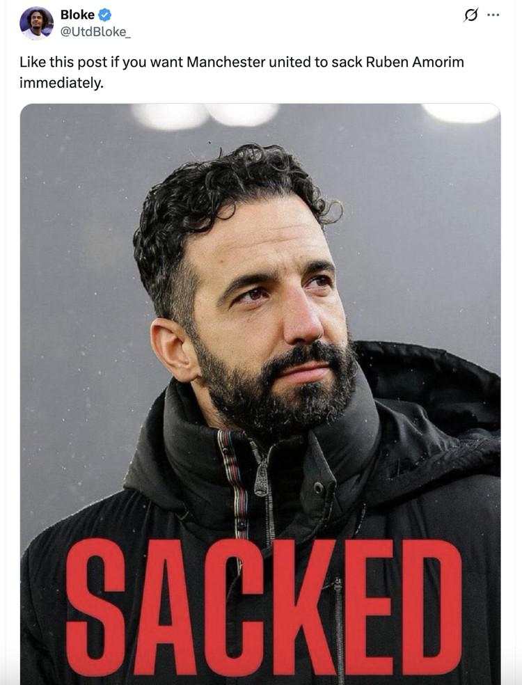 MU Dilibas Brentford, Seruan Amorim Dipecat Makin Kencang